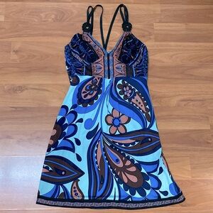 ❤️ Hale Bob Multicolor Silk Mini Dress Size XS NWOT